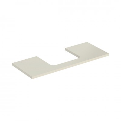Geberit One blat 119x47,3 cm do prostokątnej umywalki nablatowej szary piaskowy połysk 505.285.00.4