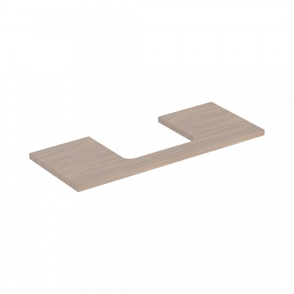 Geberit One blat 119x47,3 cm do prostokątnej umywalki nablatowej dąb 505.285.00.5