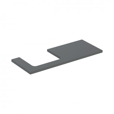 Geberit One blat 119x47,3 cm do prostokątnej umywalki nablatowej lewy lava mat 505.305.00.3