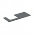Geberit One blat 119x47,3 cm do prostokątnej umywalki nablatowej lewy lava mat 505.305.00.3