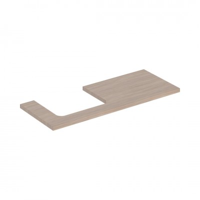 Geberit One blat 119x47,3 cm do prostokątnej umywalki nablatowej lewy dąb 505.305.00.5