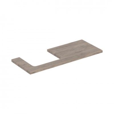 Geberit One blat 119x47,3 cm do prostokątnej umywalki nablatowej lewy orzech hickory 505.305.00.6