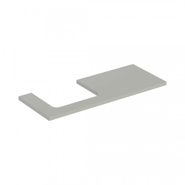 Geberit One blat 119x47,3 cm do prostokątnej umywalki nablatowej lewy szary beżowy mat 505.305.00.7