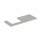 Geberit One blat 119x47,3 cm do prostokątnej umywalki nablatowej lewy szary beżowy mat 505.305.00.7