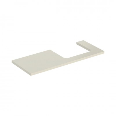 Geberit One blat 119x47,3 cm do prostokątnej umywalki nablatowej prawy szary piaskowy mat 505.325.00.4