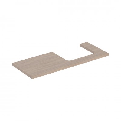 Geberit One blat 119x47,3 cm do prostokątnej umywalki nablatowej prawy dąb 505.325.00.5