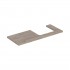 Geberit One blat 119x47,3 cm do prostokątnej umywalki nablatowej prawy orzech hickory 505.325.00.6