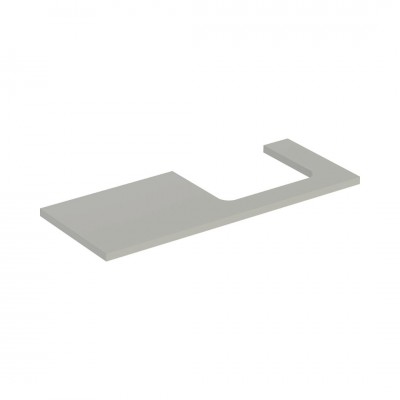 Geberit One blat 119x47,3 cm do prostokątnej umywalki nablatowej prawy szary beżowy mat 505.325.00.7