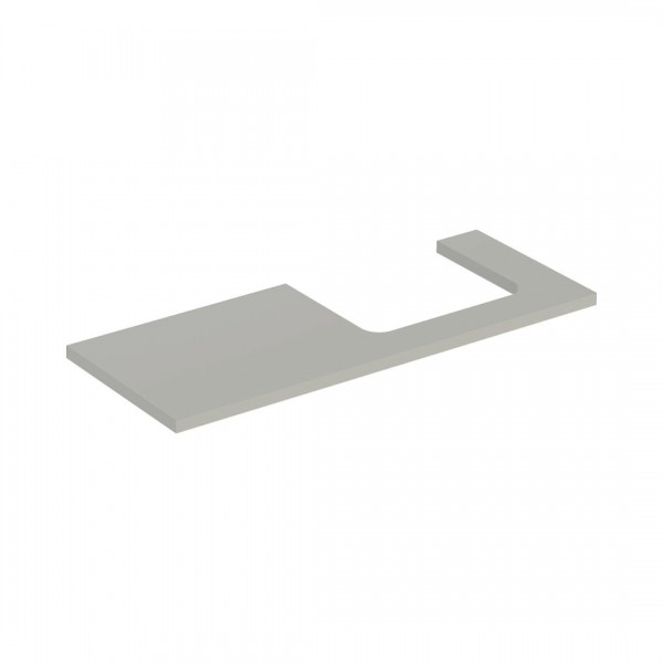 Geberit One blat 119x47,3 cm do prostokątnej umywalki nablatowej prawy szary beżowy mat 505.325.00.7