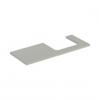 Geberit One blat 119x47,3 cm do prostokątnej umywalki nablatowej prawy szary beżowy mat 505.325.00.7