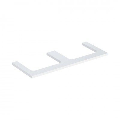 Geberit One blat 119x47,3 cm do prostokątnej umywalki nablatowej biały połysk 505.345.00.1