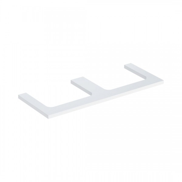 Geberit One blat 119x47,3 cm do prostokątnej umywalki nablatowej biały połysk 505.345.00.1