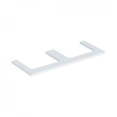 Geberit One blat 119x47,3 cm do prostokątnej umywalki nablatowej biały mat 505.345.00.2