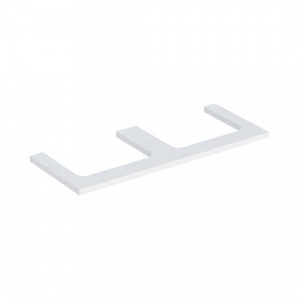 Geberit One blat 119x47,3 cm do prostokątnej umywalki nablatowej biały mat 505.345.00.2