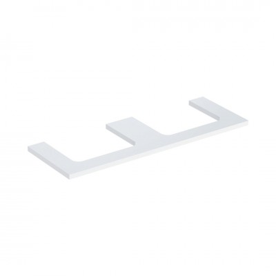 Geberit One blat 133.8x47,3 cm do prostokątnej umywalki nablatowej biały połysk 505.286.00.1