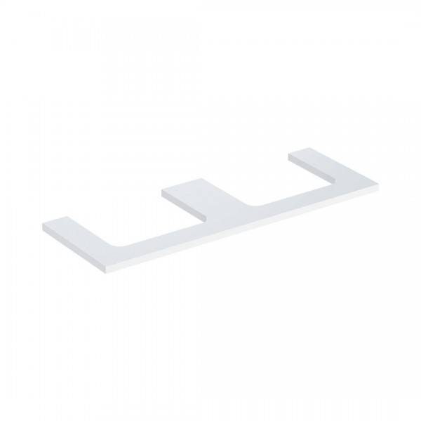 Geberit One blat 133.8x47,3 cm do prostokątnej umywalki nablatowej biały połysk 505.286.00.1
