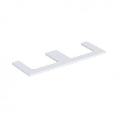 Geberit One blat 133.8x47,3 cm do prostokątnej umywalki nablatowej biały mat 505.286.00.2
