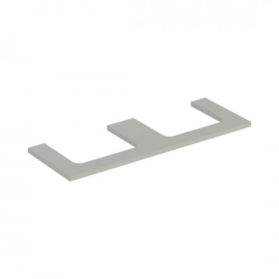 Geberit One blat 133.8x47,3 cm do prostokątnej umywalki nablatowej szary beżowy mat 505.286.00.7