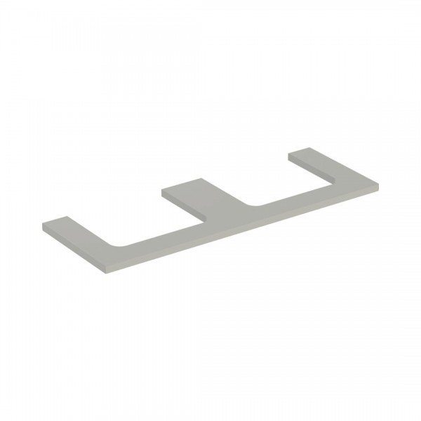 Geberit One blat 133.8x47,3 cm do prostokątnej umywalki nablatowej szary beżowy mat 505.286.00.7