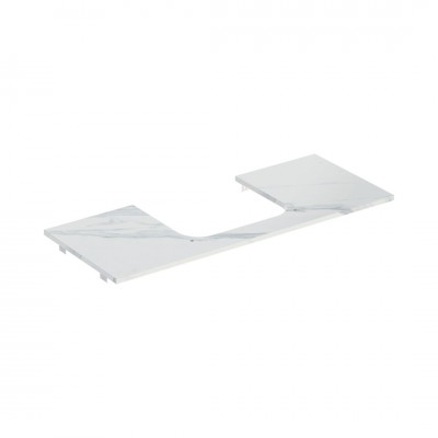 Geberit One blat 119x47,3 cm gres szkliwiony do prostokątnej umywalki nablatowej biały mat 505.115.00.1