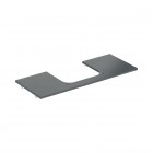 Geberit One blat 119x47,3 cm gres szkliwiony do prostokątnej umywalki nablatowej czarny mat 505.115.00.2