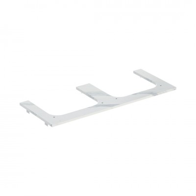 Geberit One blat 119x47,3 cm gres szkliwiony do prostokątnej umywalki nablatowej imitacja marmuru biały mat 505.165.00.1