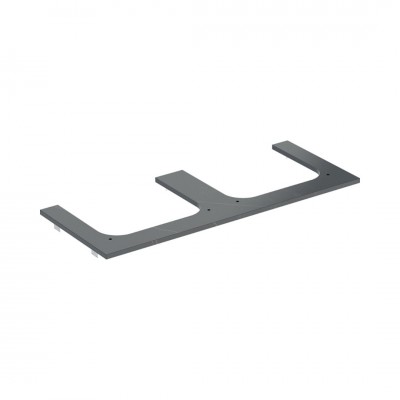 Geberit One blat 119x47,3 cm gres szkliwiony do prostokątnej umywalki nablatowej imitacja marmuru czarny mat 505.165.00.2