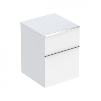 Geberit iCon szafka 45 cm boczna wisząca biały połysk/chrom 502.315.01.2