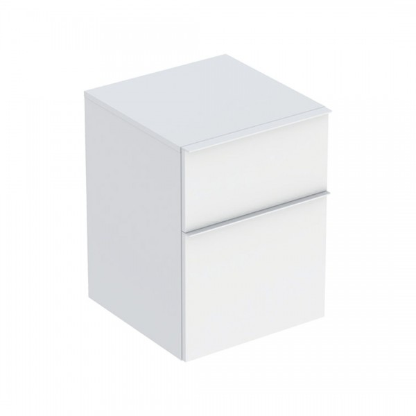 Geberit iCon szafka 45 cm 2 szuflady boczna wisząca biały mat 502.315.01.3