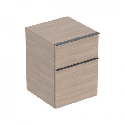 Geberit iCon szafka 45 cm 2 szuflady boczna wisząca dąb/lava mat 502.315.JH.1
