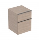 Geberit iCon szafka 45 cm 2 szuflady boczna wisząca dąb/lava mat 502.315.JH.1