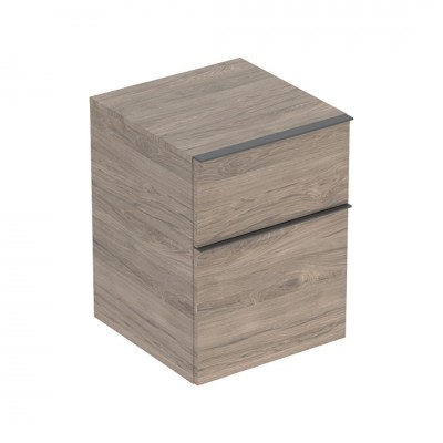 Geberit iCon szafka 45 cm 2 szuflady boczna wisząca orzech hickory/lava mat 502.315.JR.1