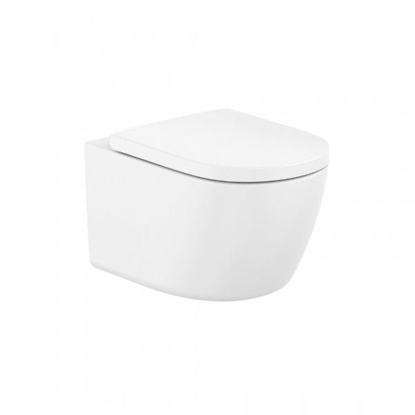 Roca Meridian miska WC wisząca Rimless Vortex z deską WC wolnoopadającą biała A34H741000