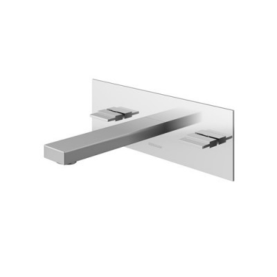 Kohlman Excelent bateria umywalkowa podtynkowa 3-otworowa wylewka 17 cm QW195H