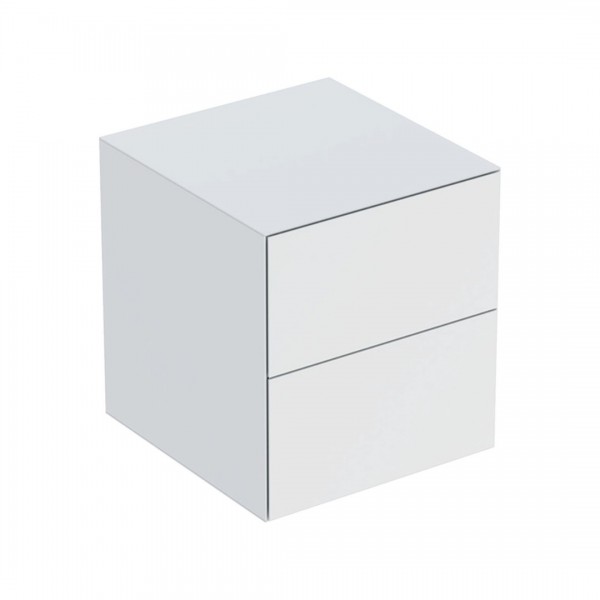 Geberit One szafka 45 cm 2 szuflady boczna wisząca biały mat 505.077.00.2