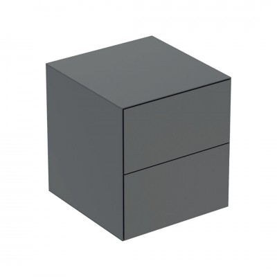 Geberit One szafka 45 cm 2 szuflady boczna wisząca lava mat 505.077.00.3
