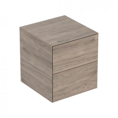 Geberit One szafka 45 cm 2 szuflady boczna wisząca orzech hickory 505.077.00.6