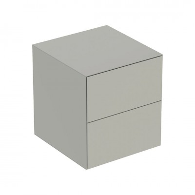 Geberit One szafka 45 cm 2 szuflady boczna wisząca szary beżowy mat 505.077.00.7