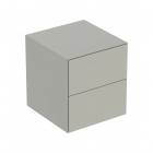 Geberit One szafka 45 cm 2 szuflady boczna wisząca szary beżowy mat 505.077.00.7