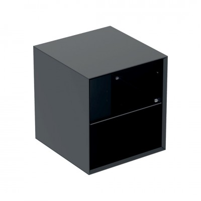 Geberit One szafka 45 cm boczna wisząca czarny mat 505.079.00.8