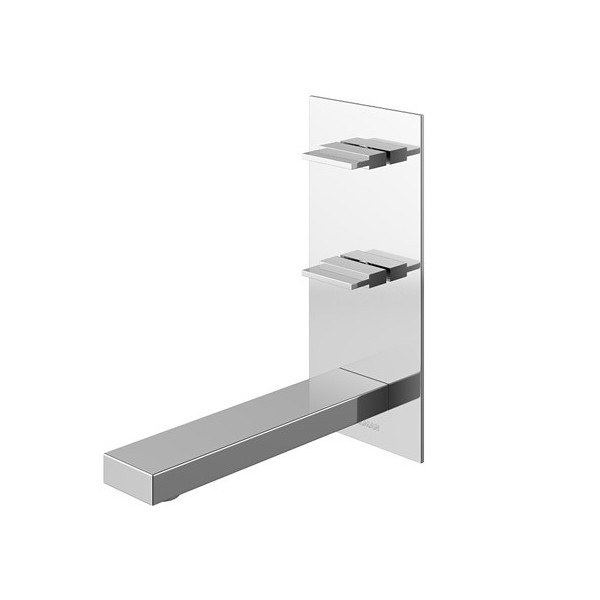 Kohlman Excelent bateria umywalkowa podtynkowa 3-otworowa wylewka 16,5 cm QW196H