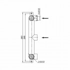Kohlman Excelent bateria umywalkowa podtynkowa 3-otworowa wylewka 16,5 cm QW196H