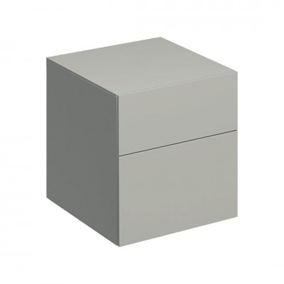 Geberit Xeno2 szafka 45 cm 2 szuflady boczna wisząca szary beżowy mat 500.504.00.1