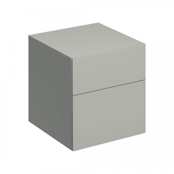 Geberit Xeno2 szafka 45 cm 2 szuflady boczna wisząca szary beżowy mat 500.504.00.1