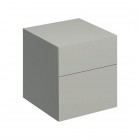 Geberit Xeno2 szafka 45 cm 2 szuflady boczna wisząca szary beżowy mat 500.504.00.1