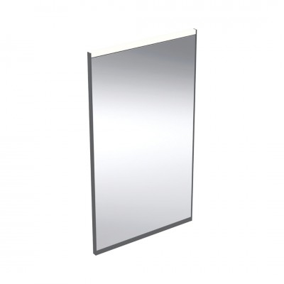 Geberit Option Plus lustro 40x70 cm prostokątne z oświetleniem LED czarny mat/aluminium anodyzowane 502.780.14.1