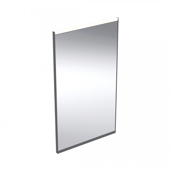 Geberit Option Plus lustro 40x70 cm prostokątne z oświetleniem LED czarny mat/aluminium anodyzowane 502.780.14.1