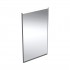 Geberit Option Plus lustro 40x70 cm prostokątne z oświetleniem LED czarny mat/aluminium anodyzowane 502.780.14.1
