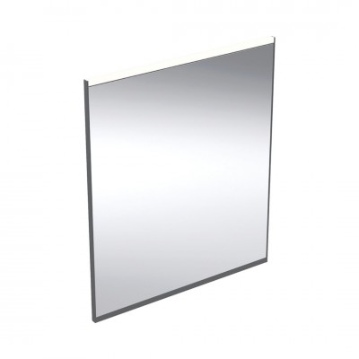 Geberit Option Plus lustro 60x70 cm prostokątne z oświetleniem LED czarny mat/aluminium anodyzowane 502.781.14.1
