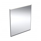 Geberit Option Plus lustro 60x70 cm prostokątne z oświetleniem LED czarny mat/aluminium anodyzowane 502.781.14.1